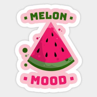 Melon Mood Design Sticker